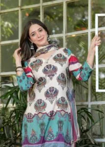 Premium Butter Soft Muslin Cotton Suit-IVORY
