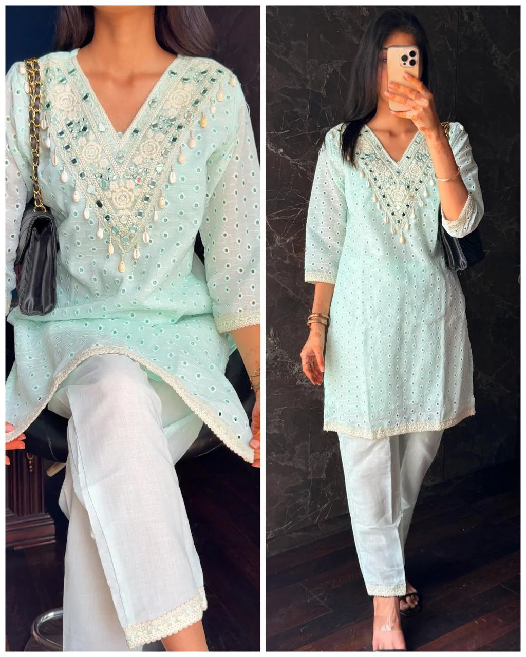 Sciffli Cotton Coords – Aqua