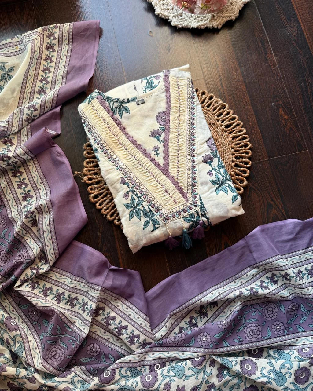 Cotton Floral Anarkali