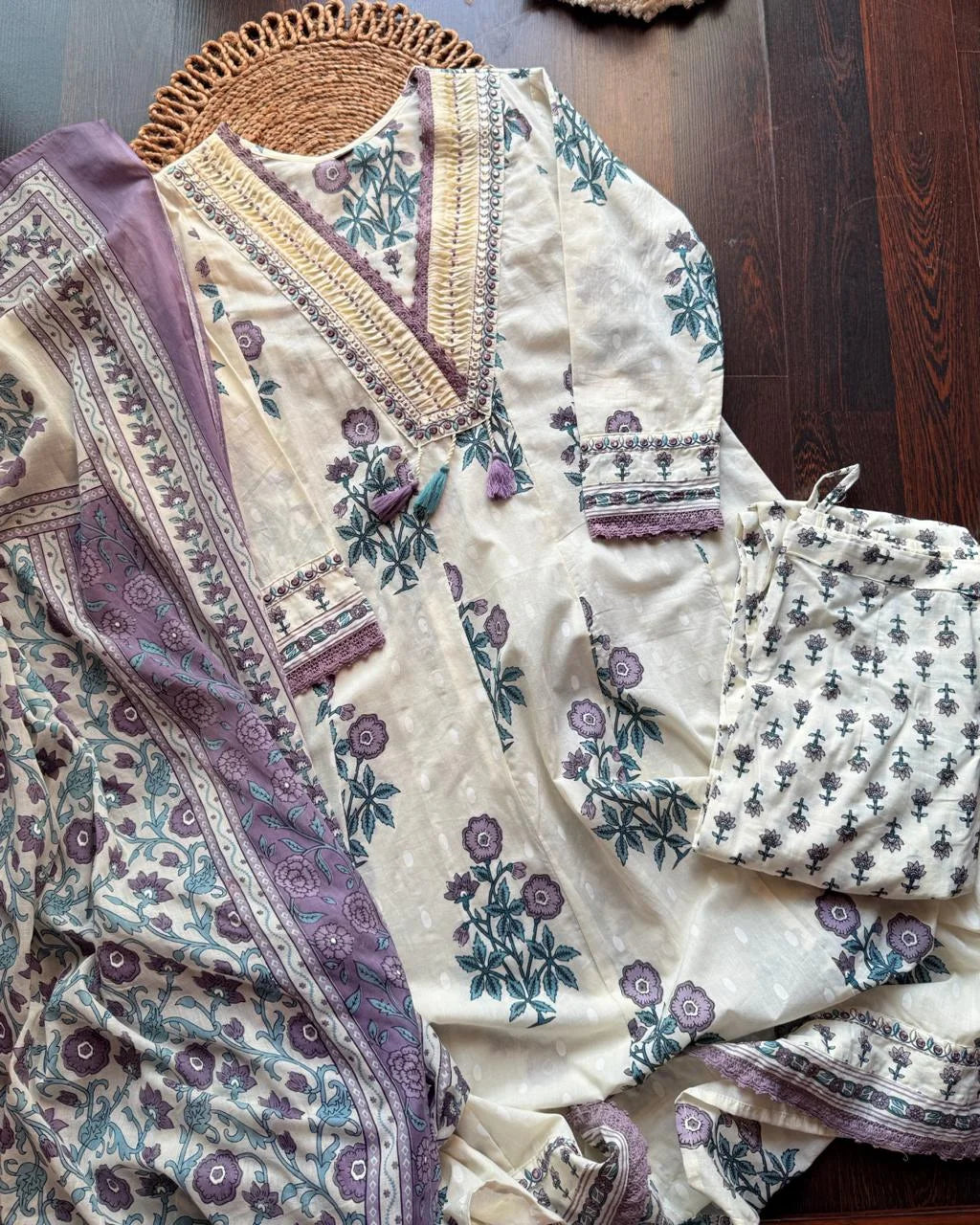 Cotton Floral Anarkali