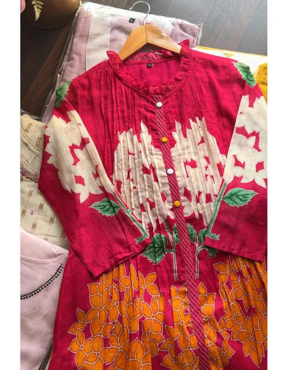 Cotton Floral Coord -Pink