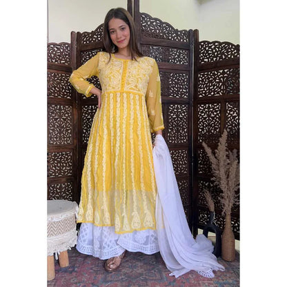 Anarkali Kurta – Yellow