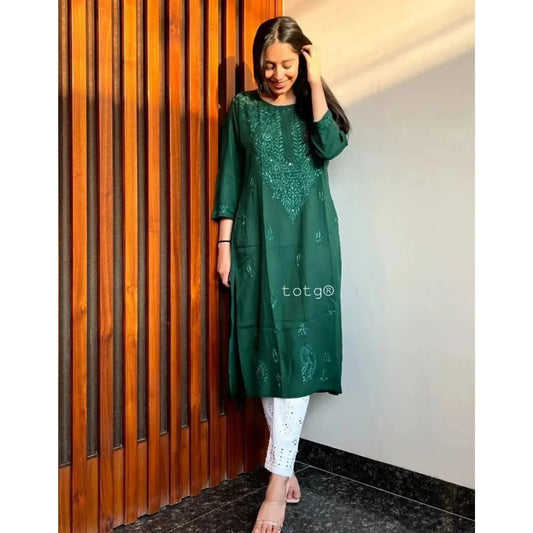 MUKAISH Work Kurtas – Green