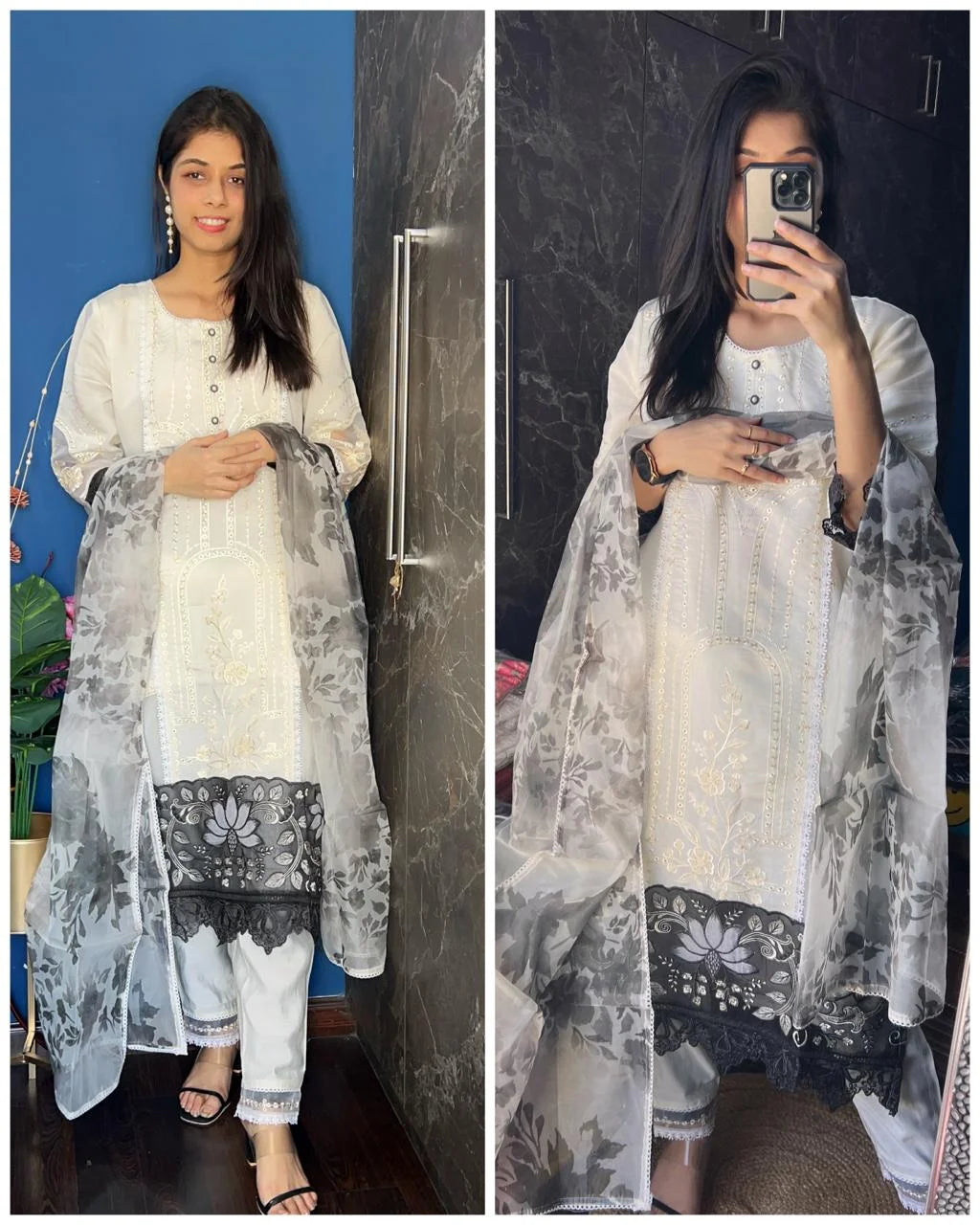 Pakistani cotton-off white