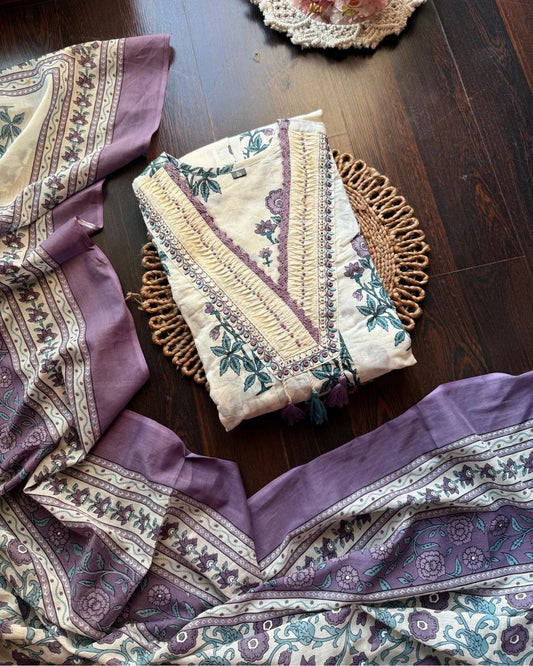 Cotton Floral Anarkali
