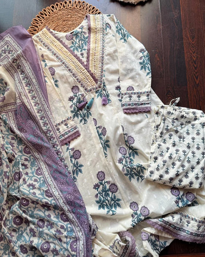 Cotton Floral Anarkali