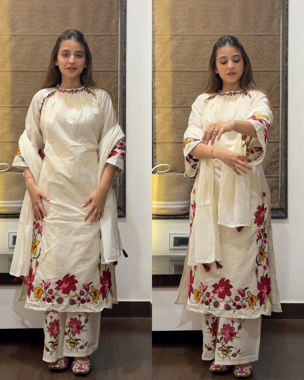 Kora Cotton Embroidered Fit