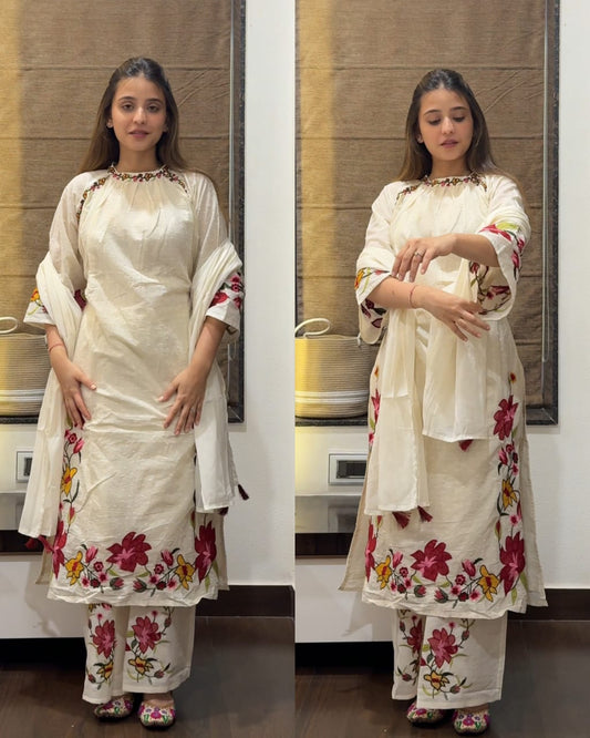 Kora Cotton Embroidered Fit