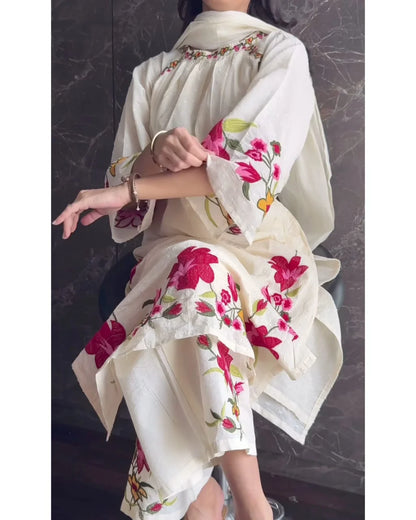 Kora Cotton Embroidered Fit
