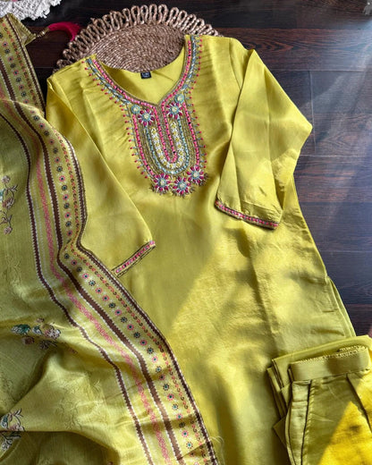 Premium Glass Tissue Hand Work Suit – Lime
