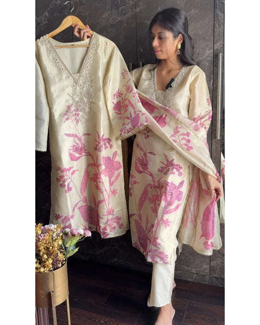 Pure Tissue Hand Work Suit – Ivory