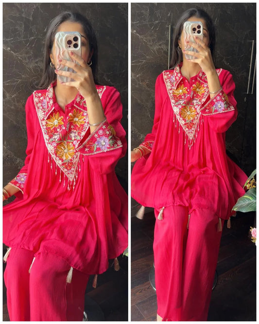 Premium Chinnon Hand work Coord