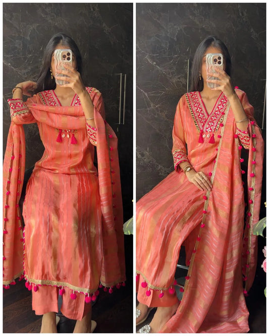 Premium Pom Pom Tissue fit -Peach