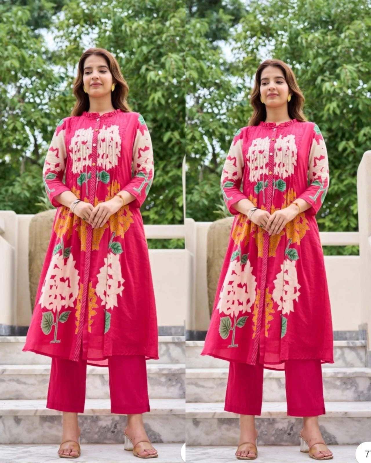 Cotton Floral Coord -Pink