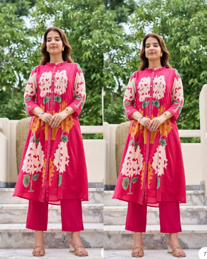 Cotton Floral Coord -Pink