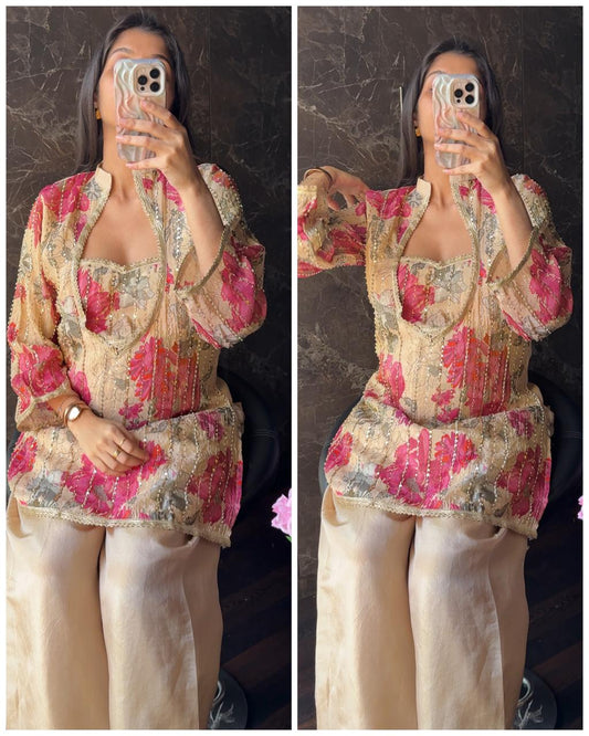 Premium Hand work Bustier Coord