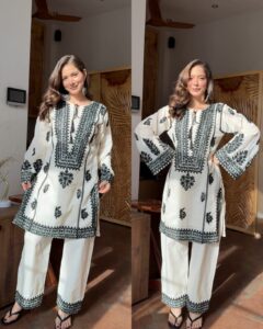 Pakistani Cotton Embroidered Coord