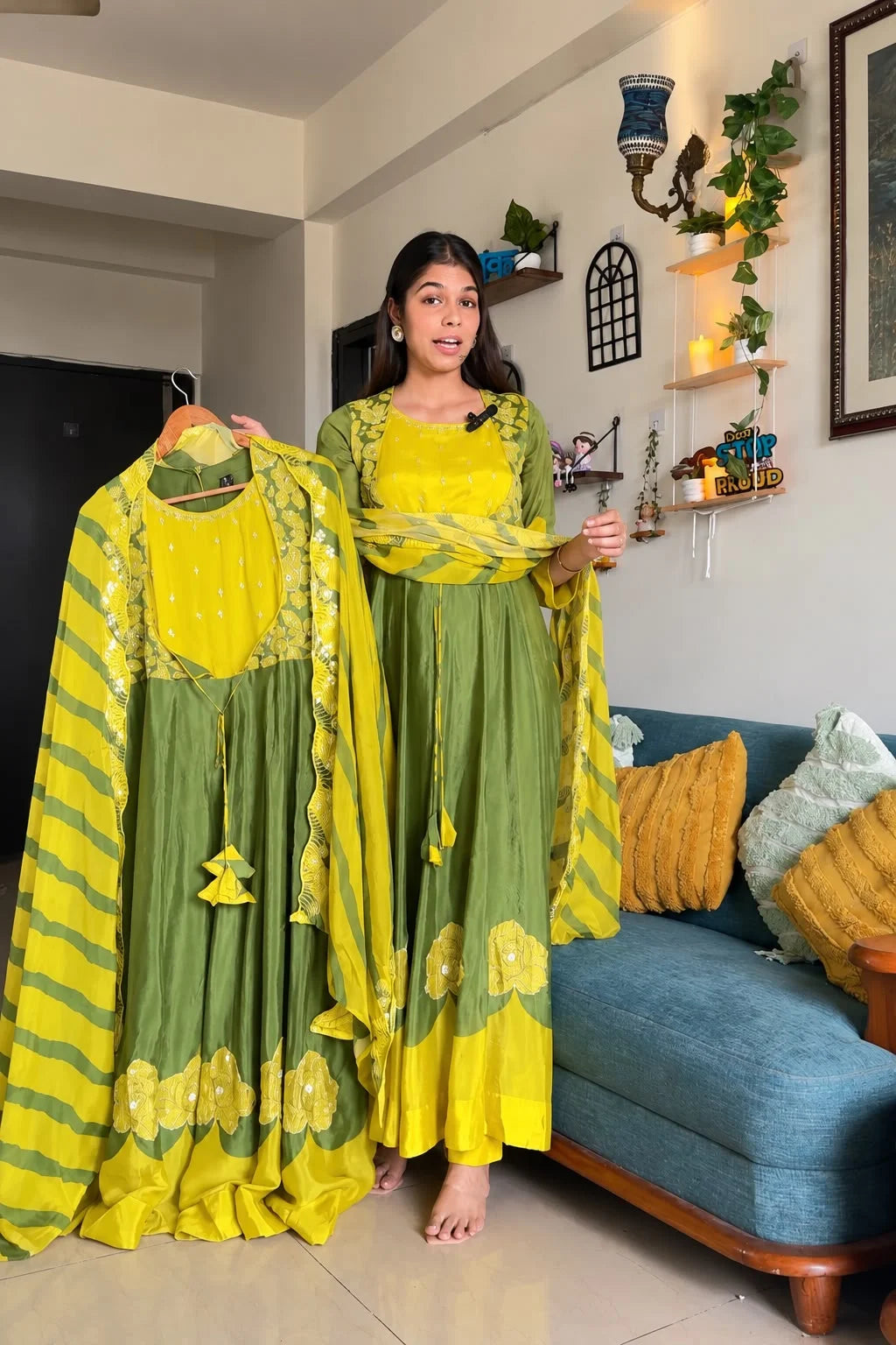 Noor-e-Basanta Anarkali Suit