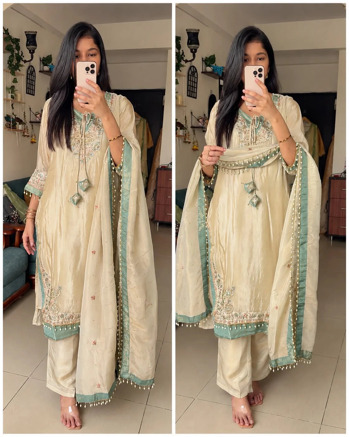 Mehr-e-Ivory – Luxury Embroidered Pakistani Suit Set