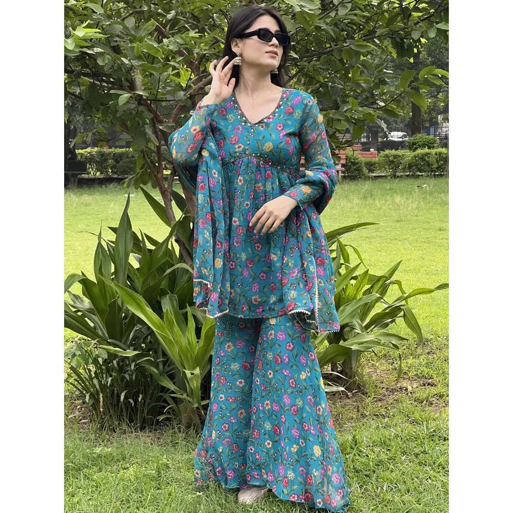 Alia Floral Sharara