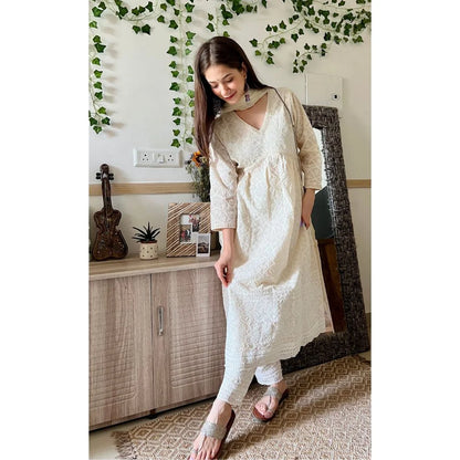Alia Cut Suit White Alia Cut Suit White